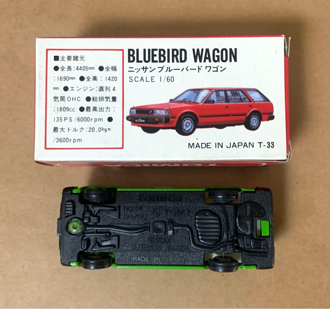 赤箱　トミカ34　大和デパート特注　ニッサン ブルーバード ワゴン　日本製