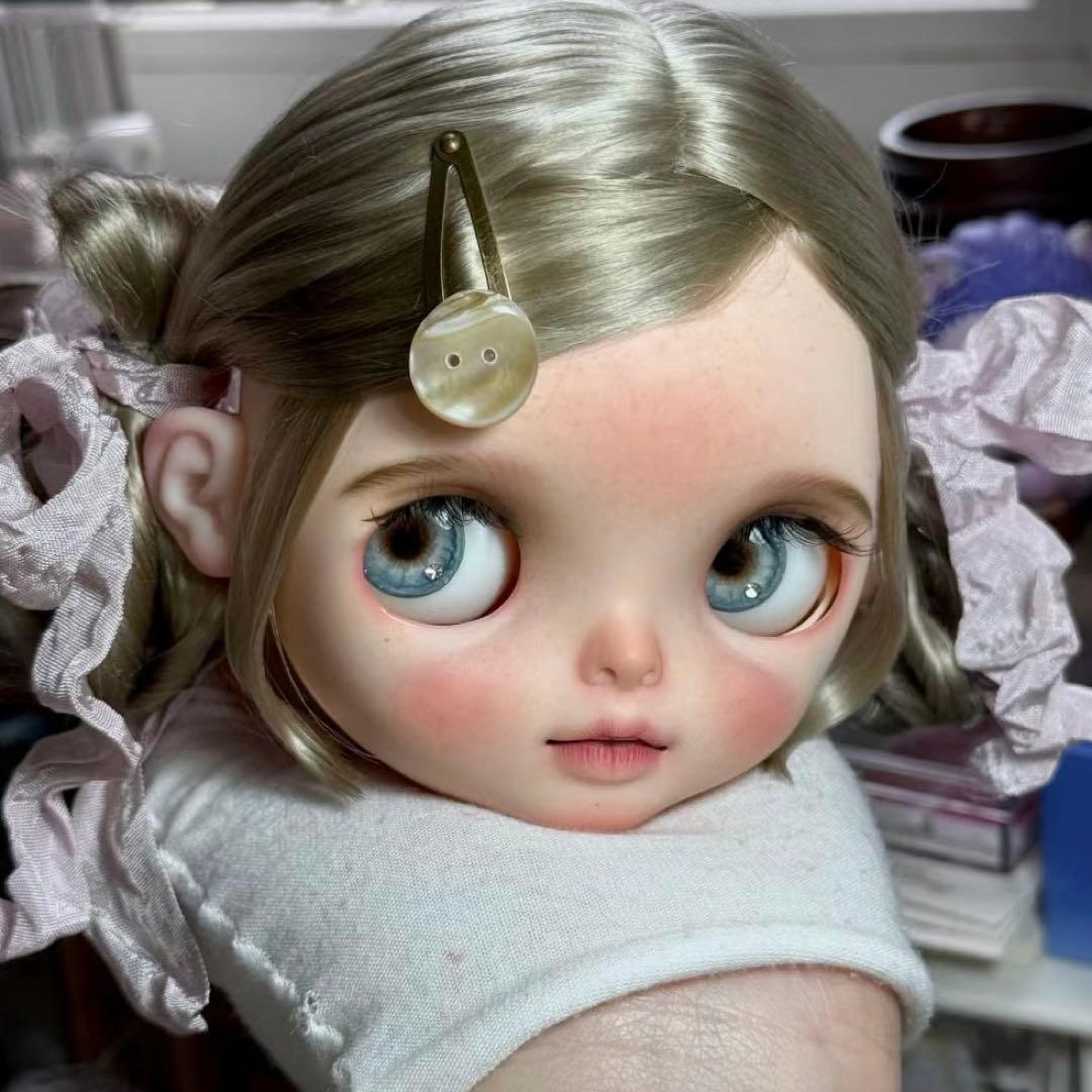 海外作家様 カスタムブライス きれい ピンク 夢かわいい 花のような ドール
