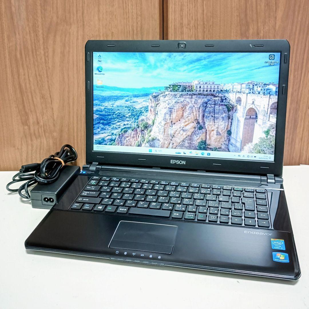 EPSON Corei5 メモリ16GB SSD512GB DVD Webカメラ
