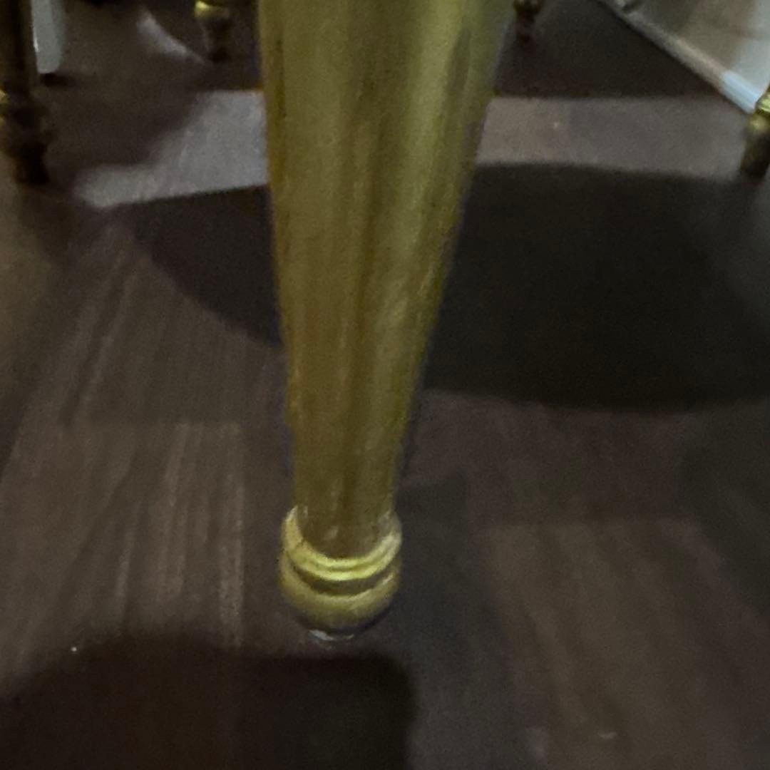 サロン使用 アンティーク調 ゴールドチェア 4脚