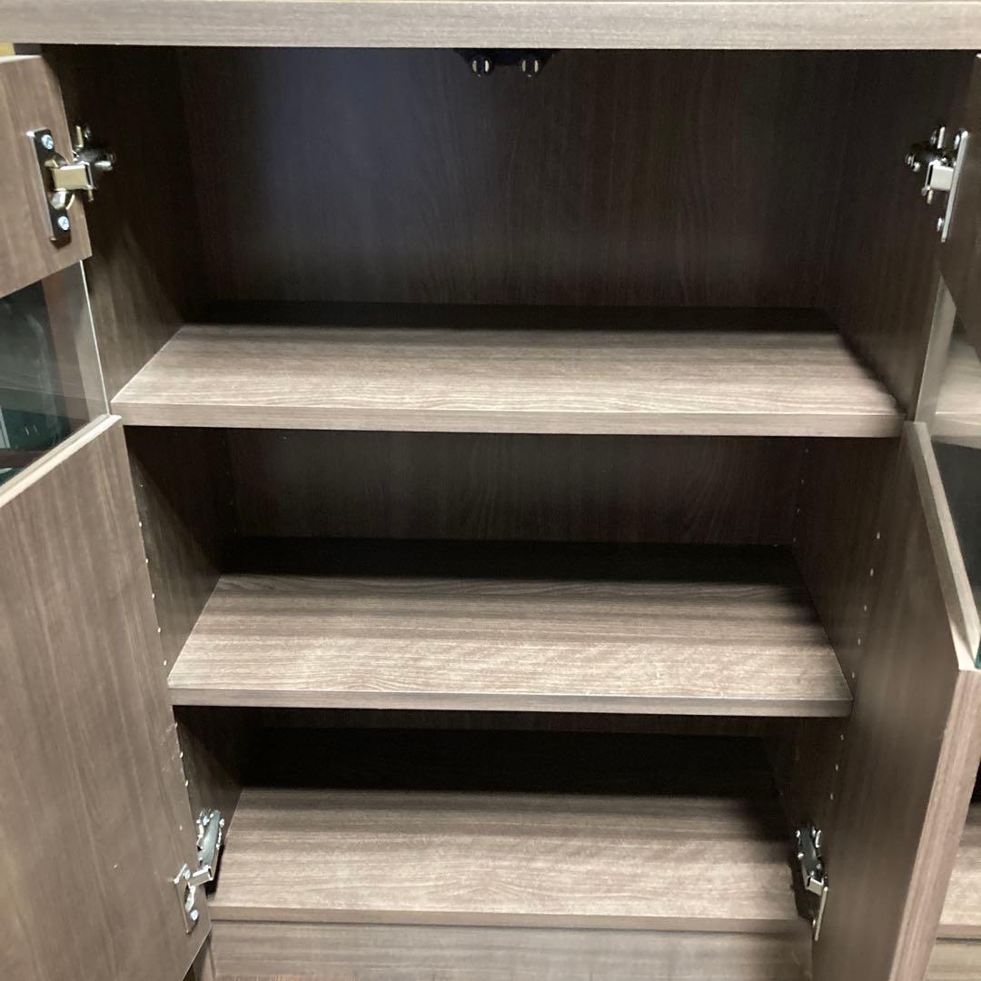 ワイエムワールド カウンター下収納 扉付き セピアナチュラル