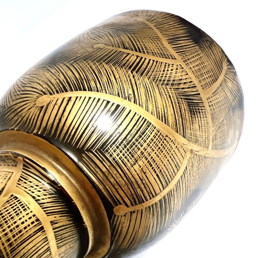 【希少】鼓　蒔絵　小鼓　胴　和楽器　伝統芸能　能 歌舞伎　金彩