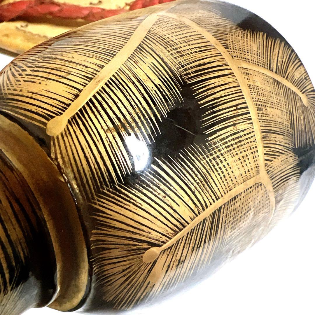 【希少】鼓　蒔絵　小鼓　胴　和楽器　伝統芸能　能 歌舞伎　金彩