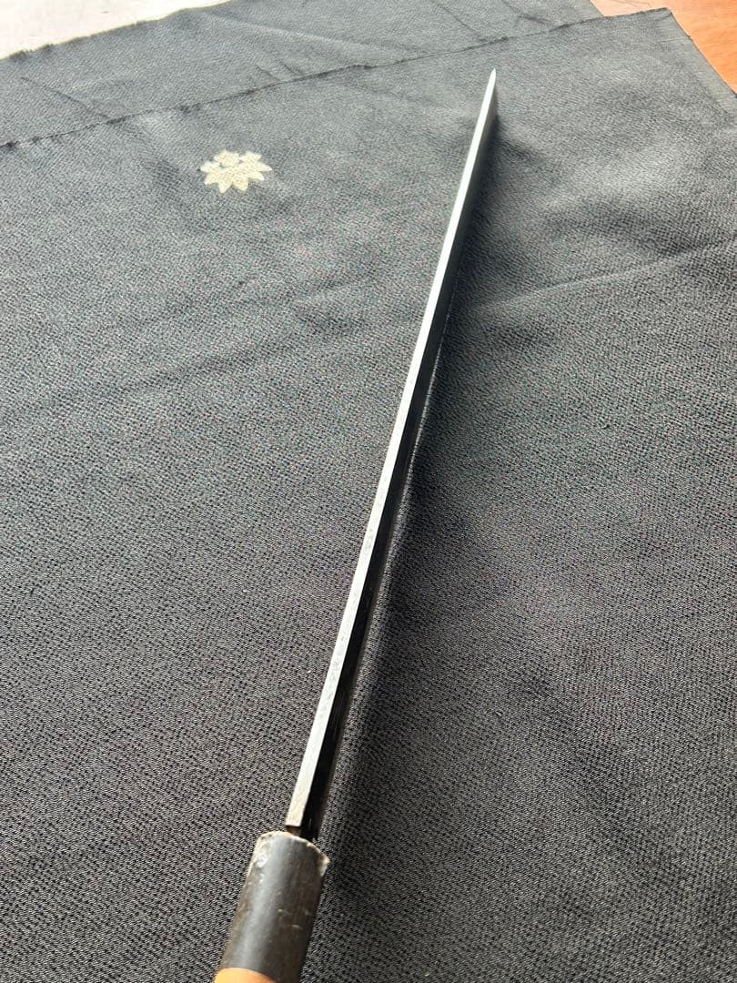 たこ引き　柳刃　包丁和包丁　築正本　青鋼　霞　蛸引　刺身包丁　水牛柄