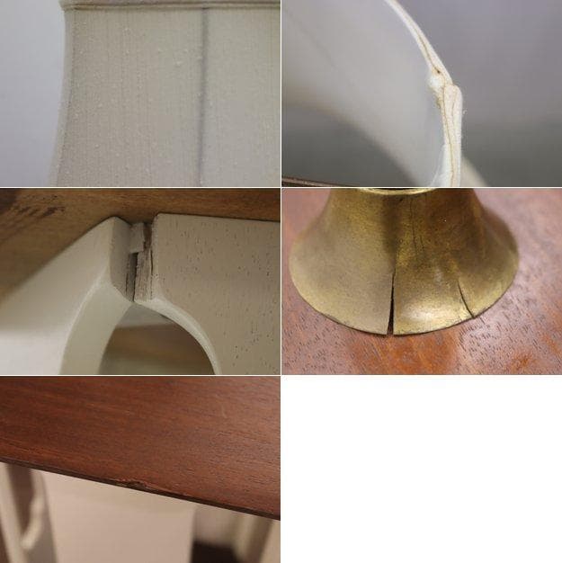 U.S. アメリカ ヴィンテージ チーク材 ペイント フロアライト ランプ