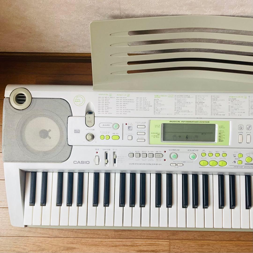 【美品】CASIO 光ナビゲーション キーボード LK-202TV