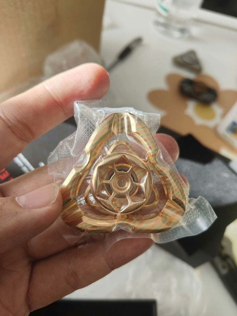 T-MAX Luxe 銅木目金 フィジェットスピナー 限定 シリアル11 新品