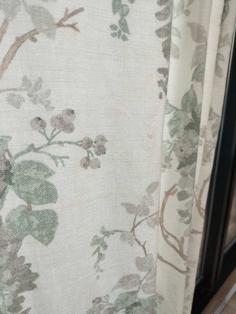 ローラアシュレイ　オーダーカーテン　巾228cm×丈207cm×1枚　巾調整可