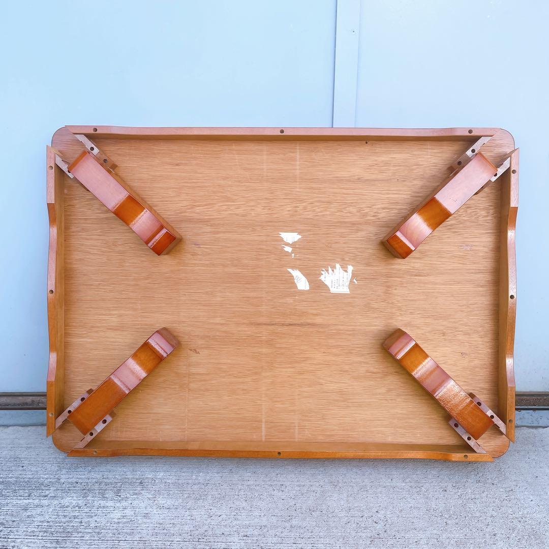 【美品送料込】高級 折り畳み座卓 昭和レトロ アンティーク 職人手作り