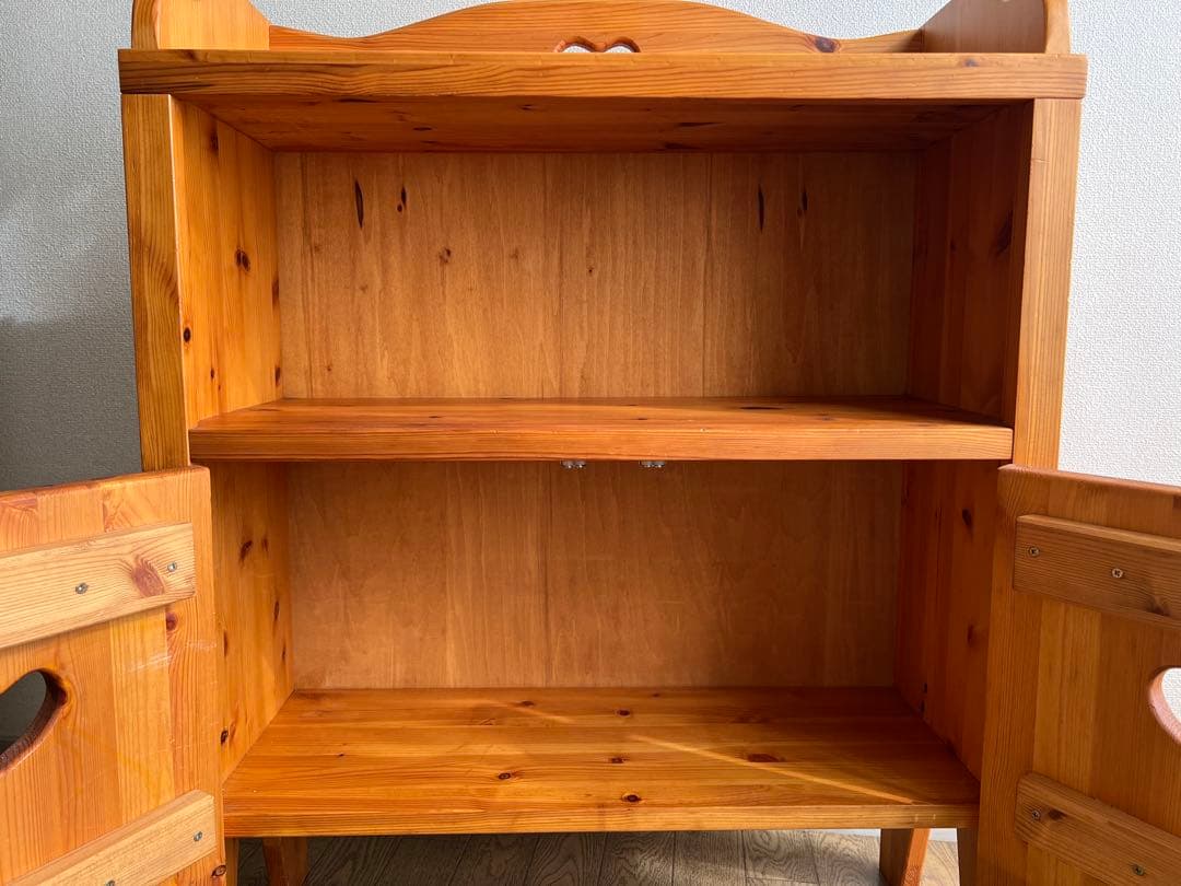 カントリー家具 ハート 収納 棚