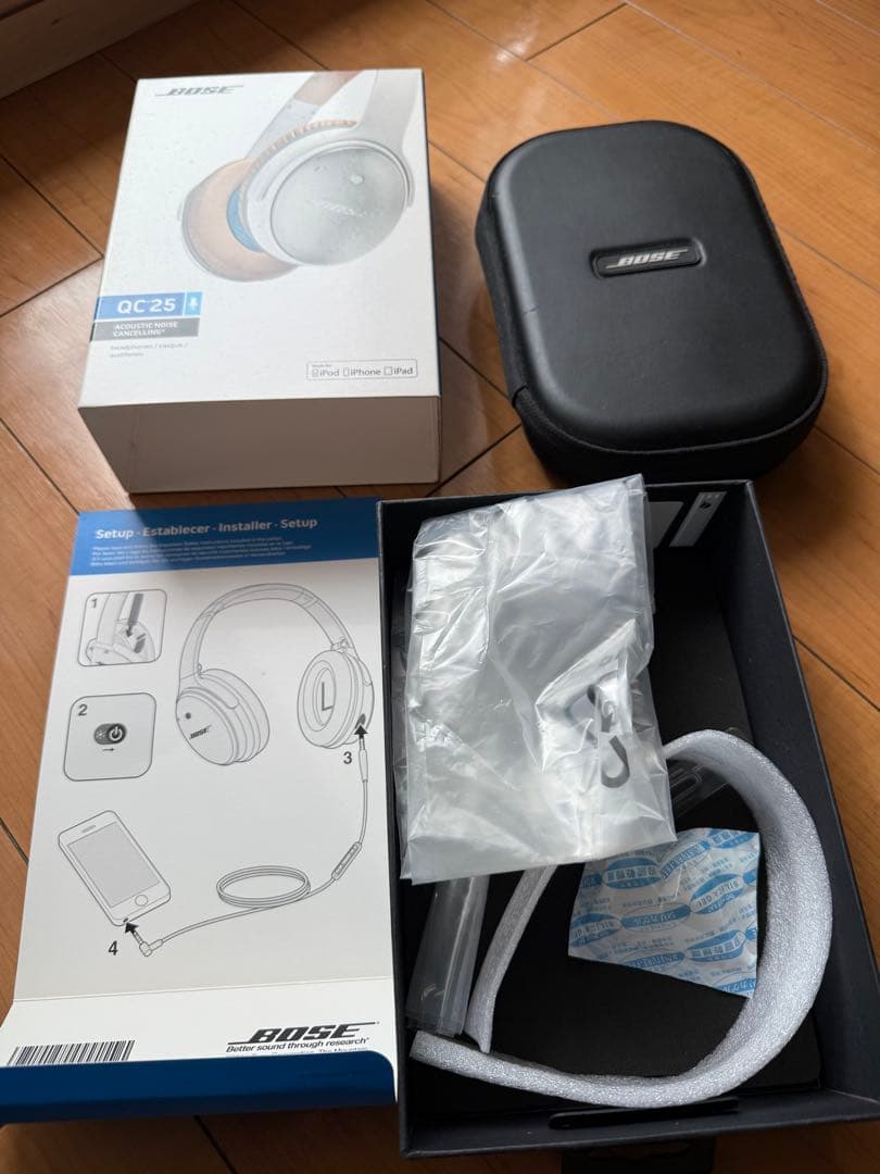 Bose QuietComfort QC25 ノイキャン+新品イヤーパッド