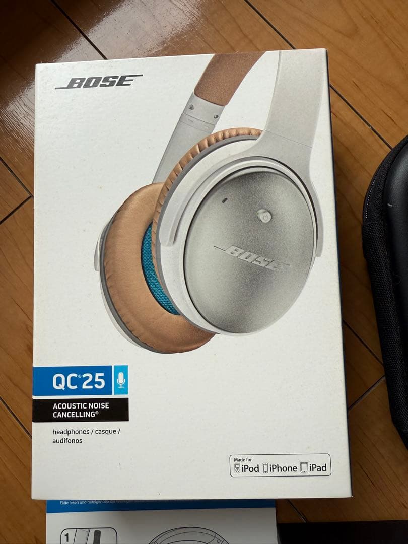Bose QuietComfort QC25 ノイキャン+新品イヤーパッド