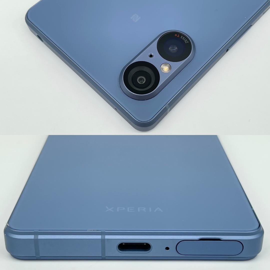 即配【美品】SIMフリー Xperia 5V 256GB XQ-DE44 ブルー