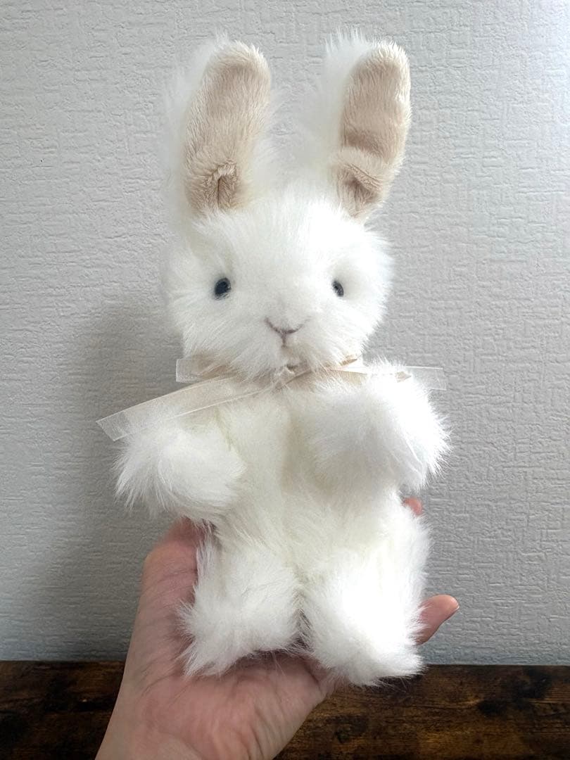 ハンドメイド　ぬいぐるみ　うさぎ　寄り添ううさぎ　ウェディングペア　一点もの