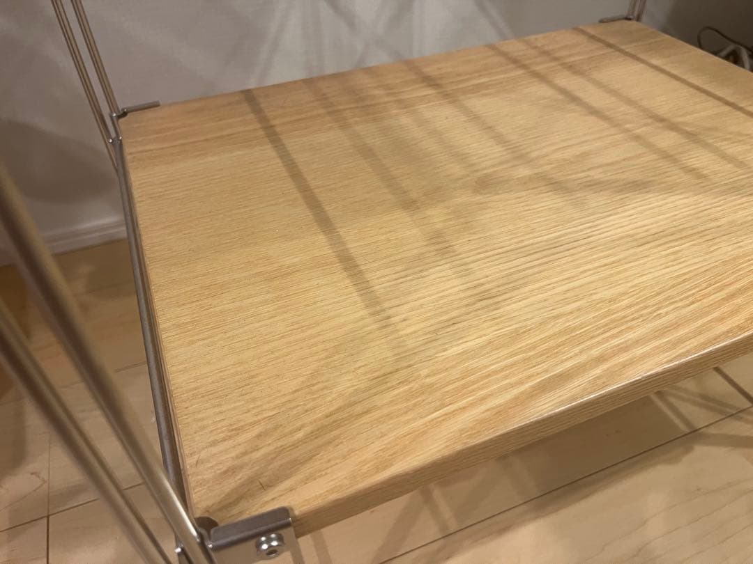 無印良品　ステンレスユニットシェルフ　オーク
