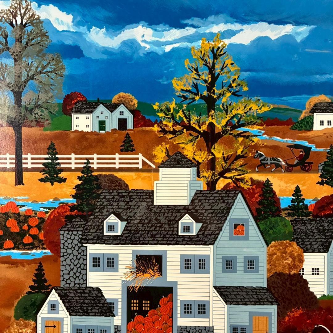 ジェーン・ウースター・スコット「豊かな実り」シルクスクリーン 大作 直筆サイン入