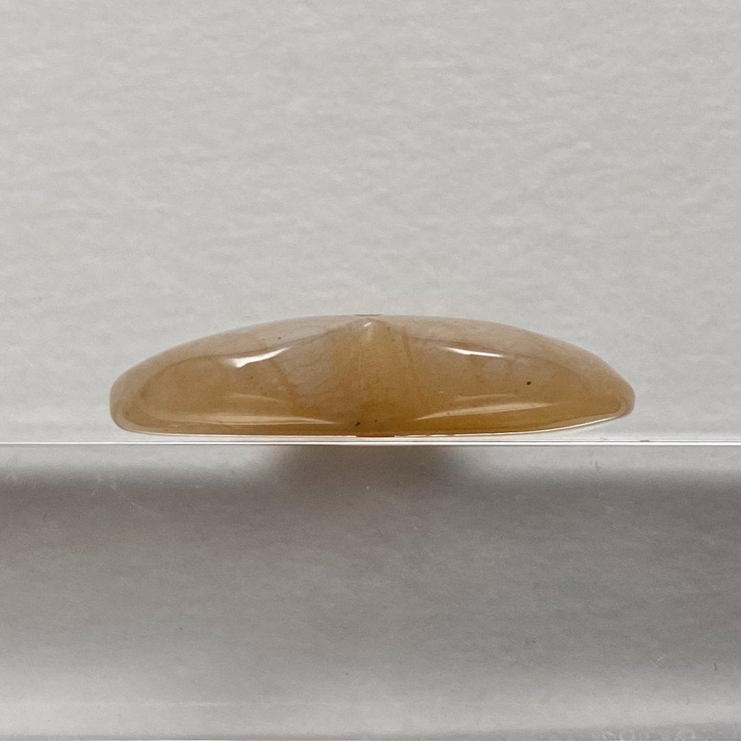 フォッシルコーラル 　穴あき　ルース　天然石　a10172