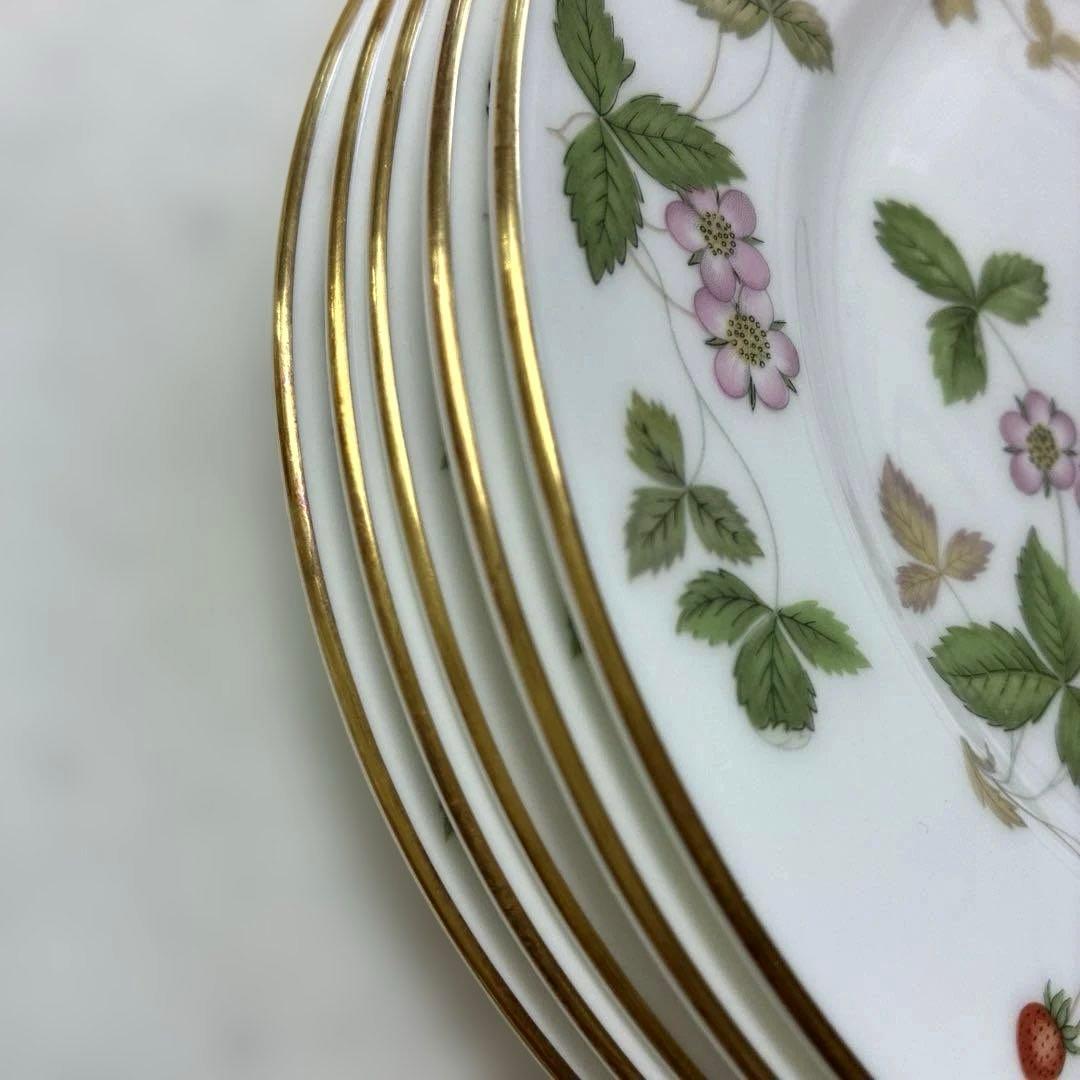【美品】ウェッジウッド　ワイルドストロベリー　デザートプレート　17.5cm