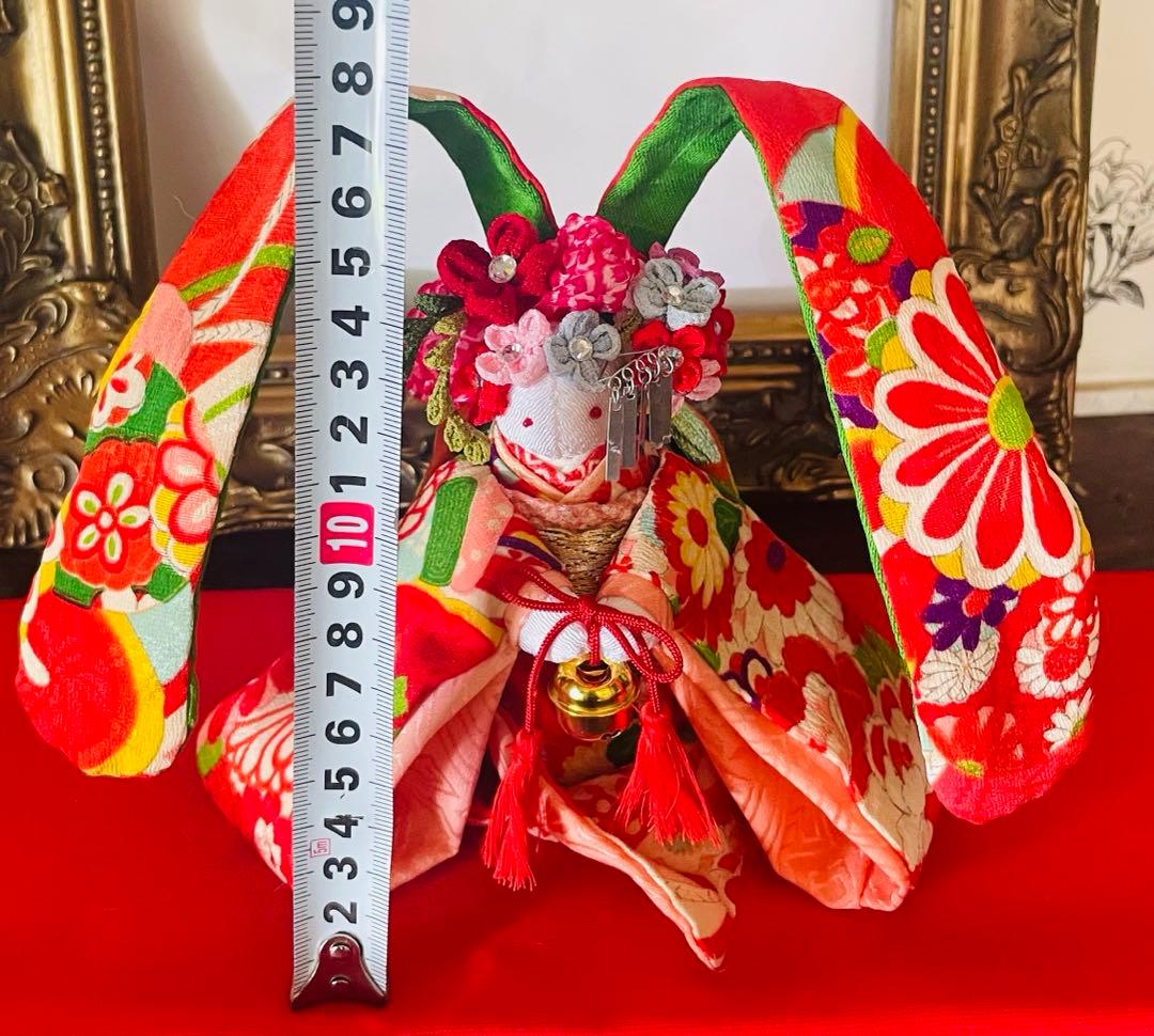 ふっちになります 着物うさぎ人形お姫様ペアセット