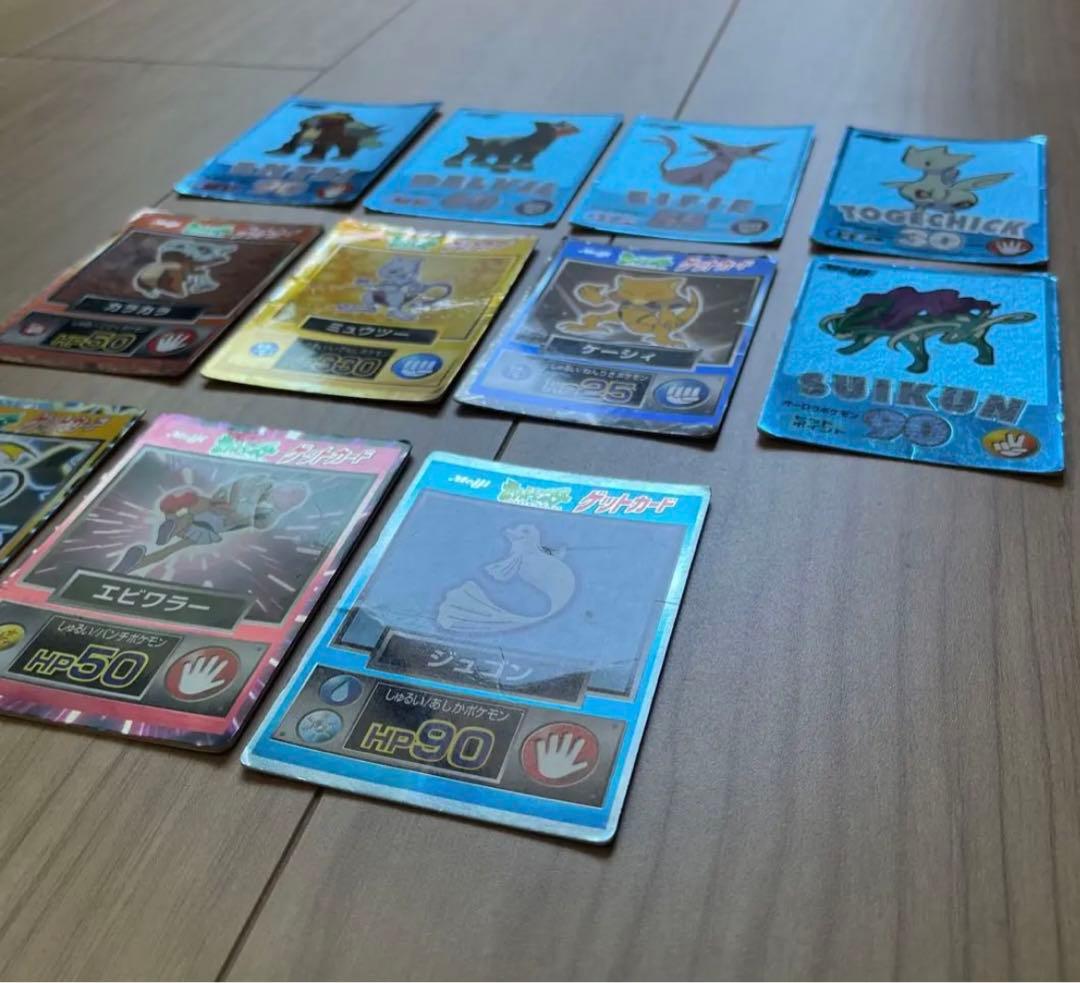 ポケモン　明治　ゲットカード　ブルー　金　銀　meiji 11枚