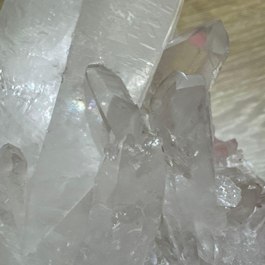 高品質　ブラジル産　水晶クラスター　透明感