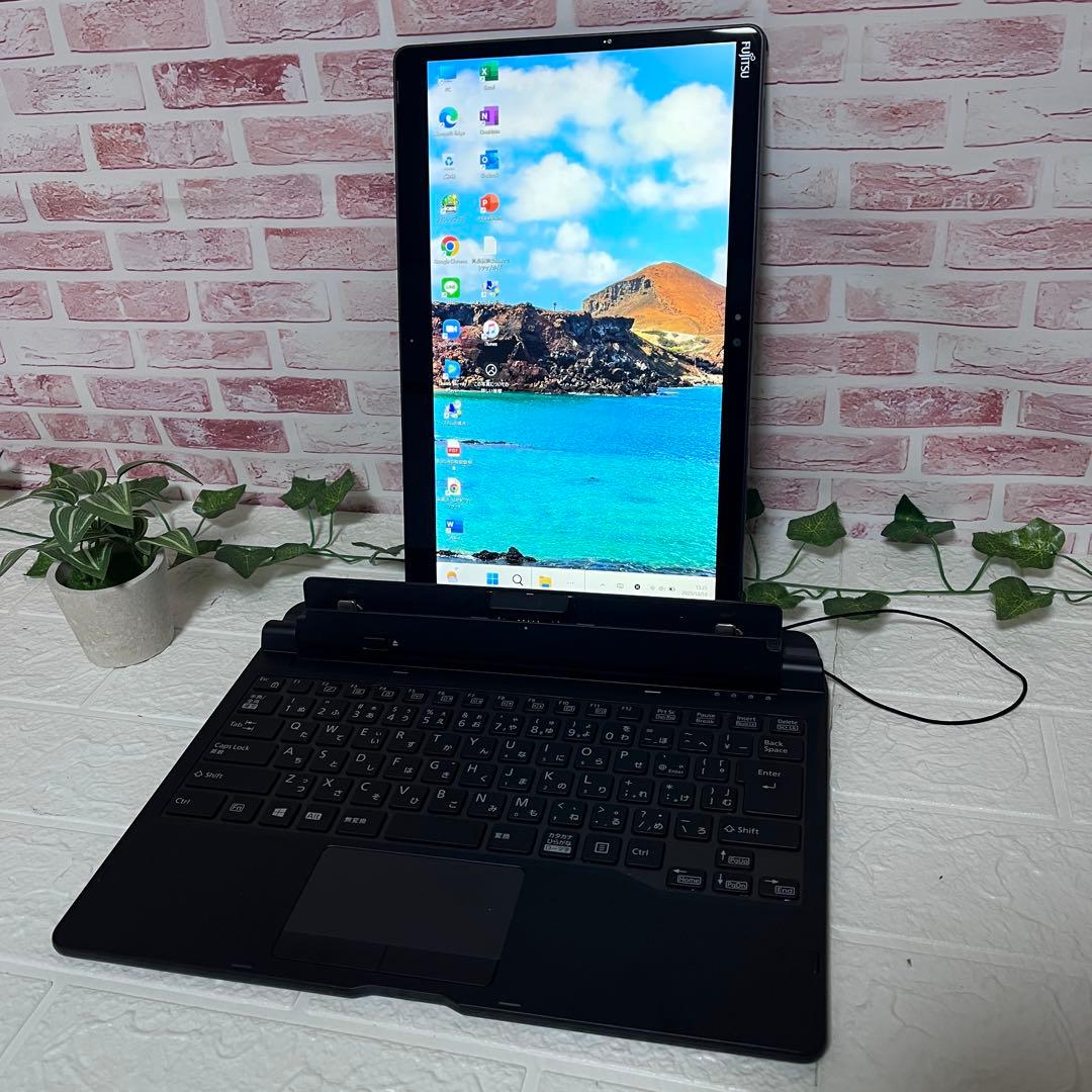★タッチパネル美品 SSD128GB メモリ8GB★Q738/SB PC136