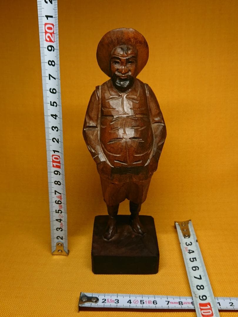 人形　木彫り　彫像　ヨーロッパ　置物　インテリア　工芸品　美術品　A1709