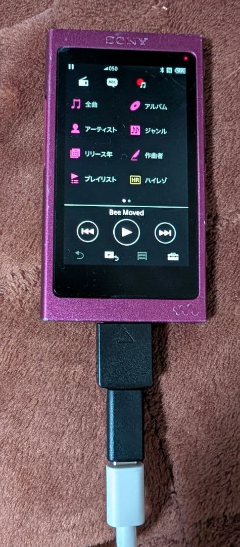 SONY NW-A35 ウォークマン　ボルドーピンク　TypeC変換アダプタ付