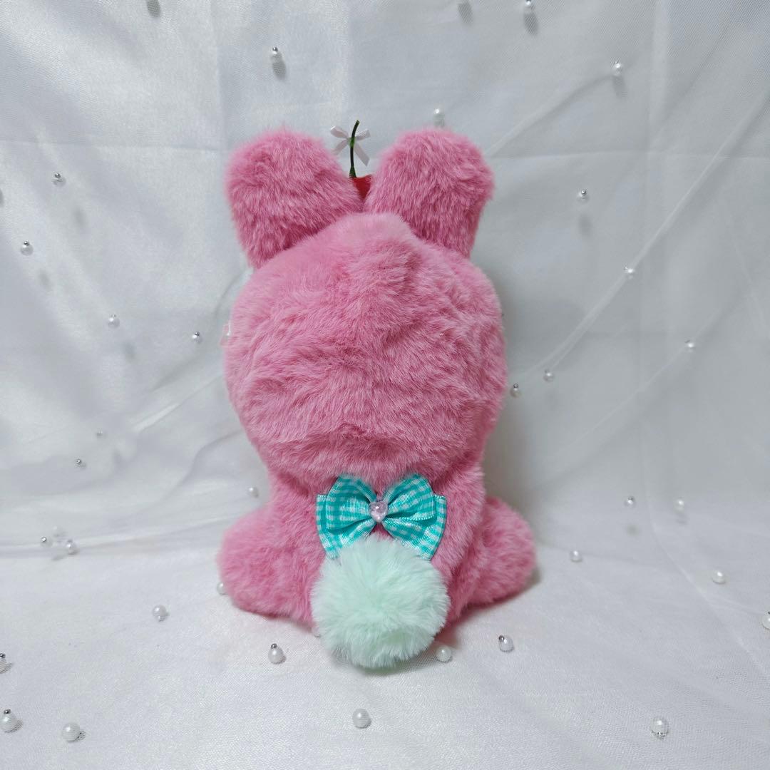 ぬい服 15~16cm おすわり きぐるみ うさぎ ピンク