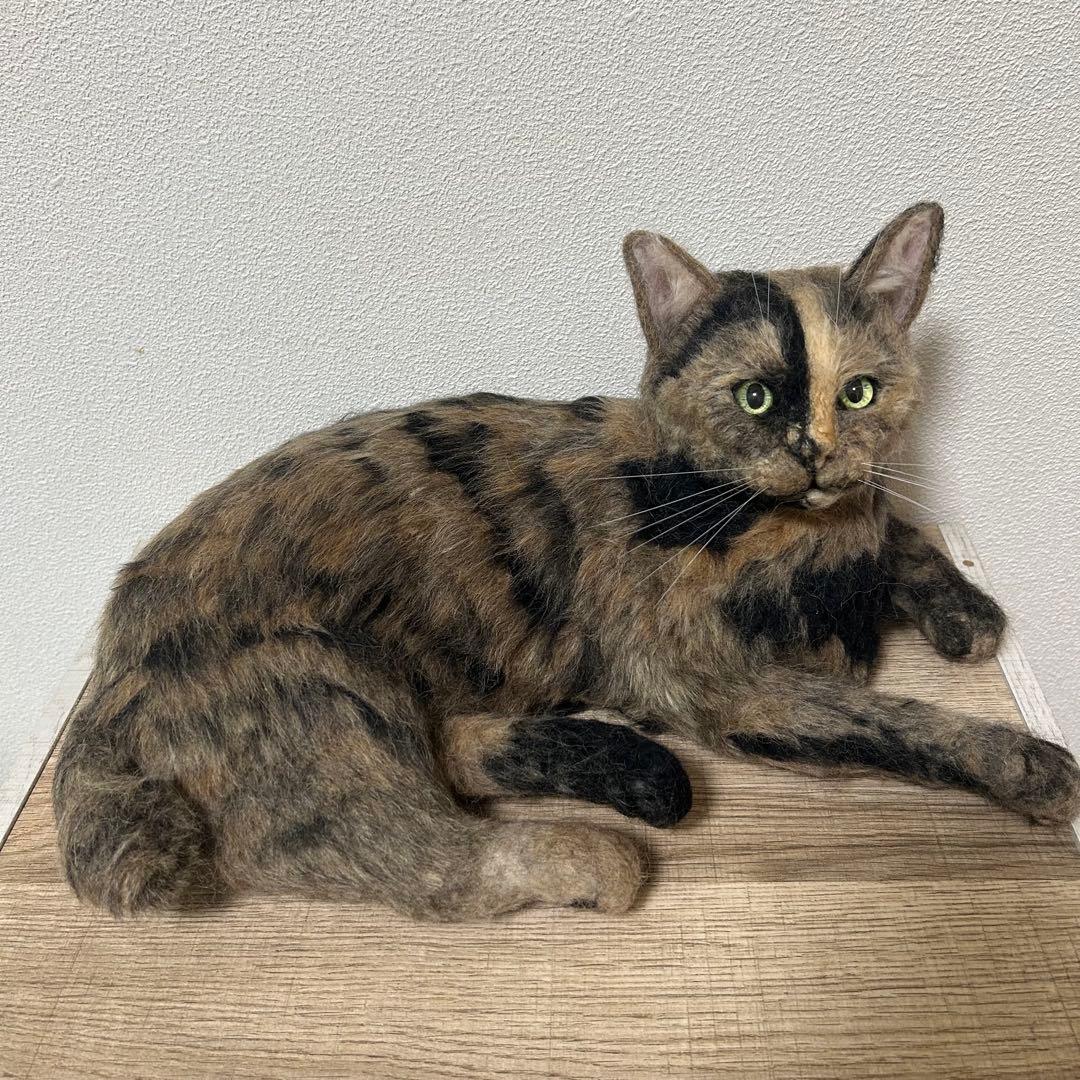 羊毛フェルト 猫