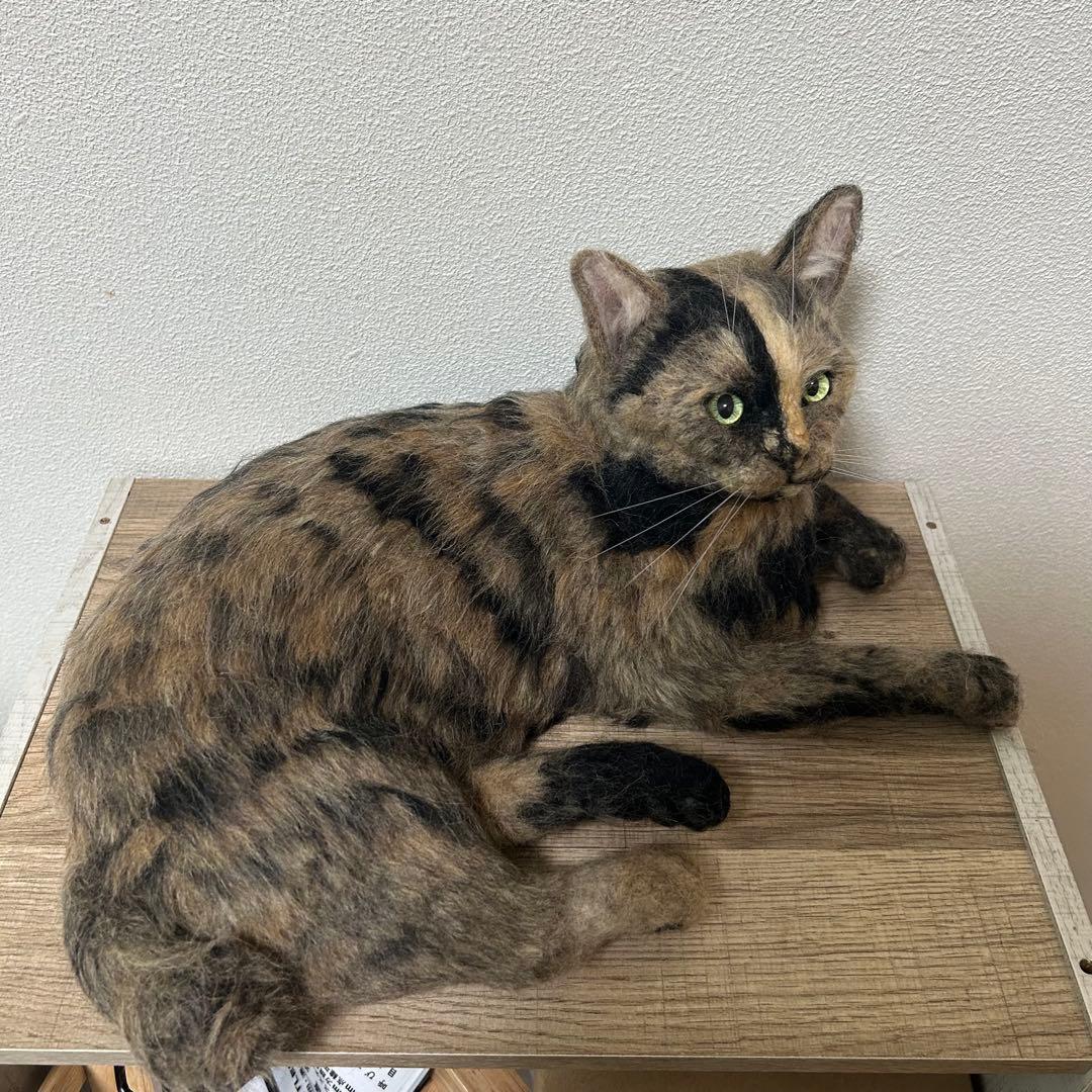 羊毛フェルト 猫