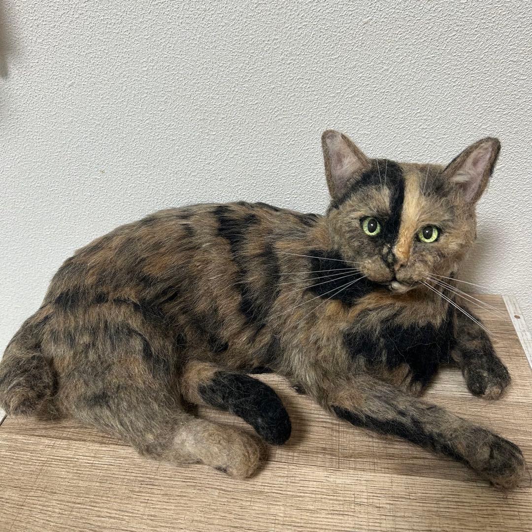 羊毛フェルト 猫