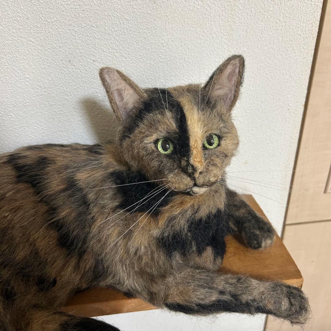 羊毛フェルト 猫