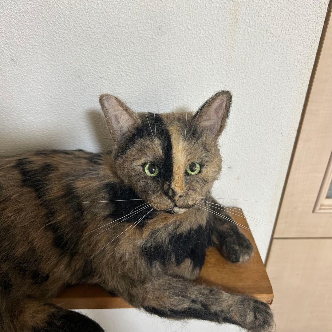 羊毛フェルト 猫