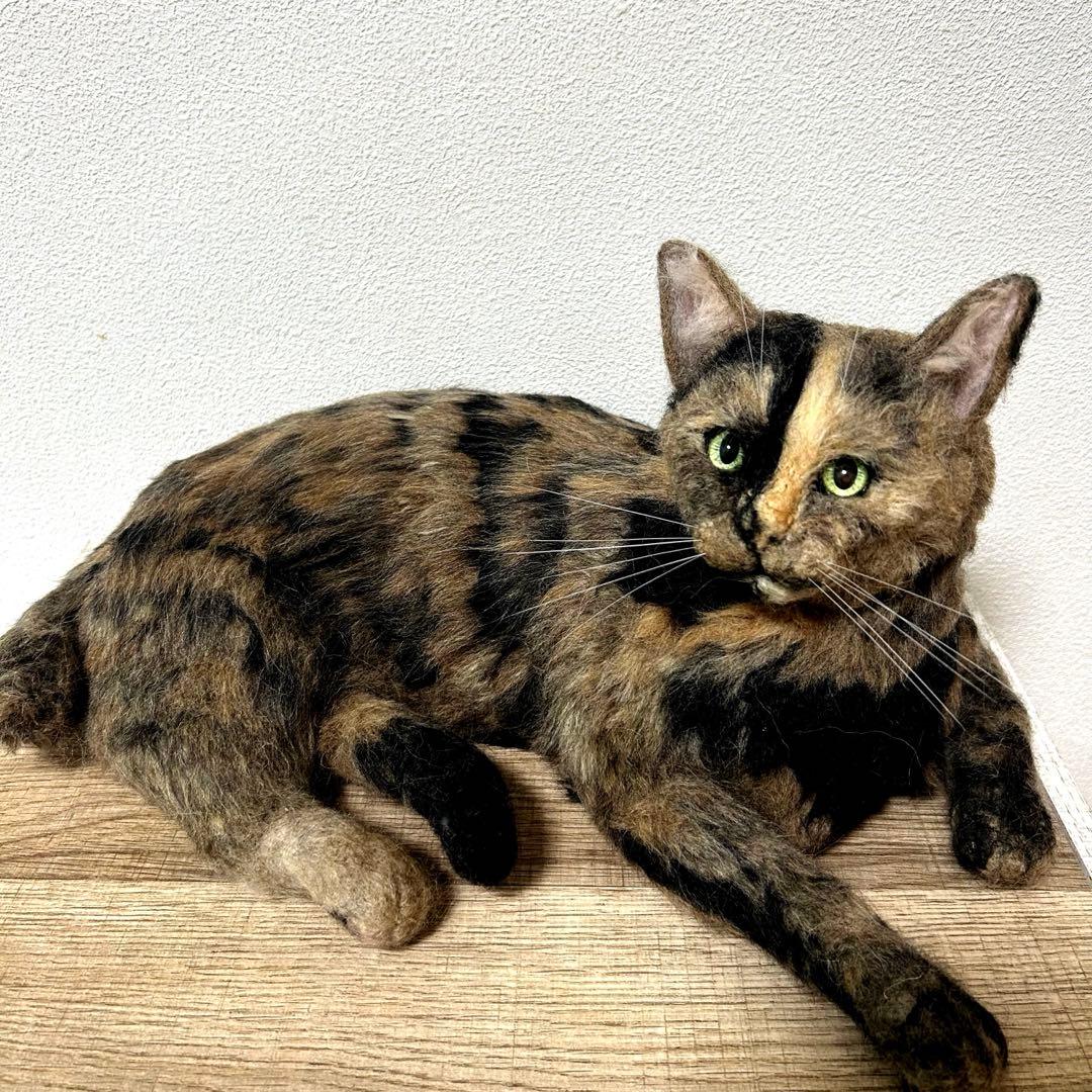 羊毛フェルト 猫