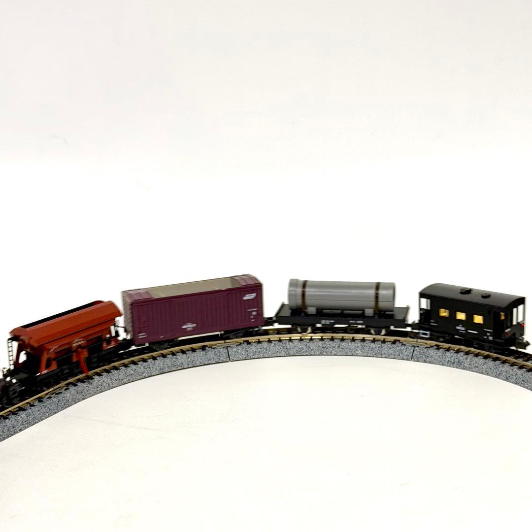 KATO NゲージED19 電気機関車と貨車セット+ライト点灯車掌車