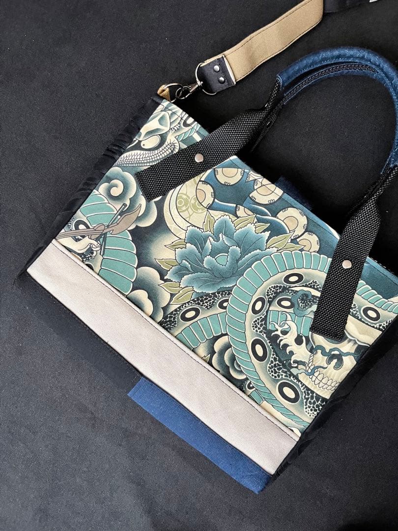 SALE!【訳あり】浮世絵の2ウェイトートバッグ　芸者