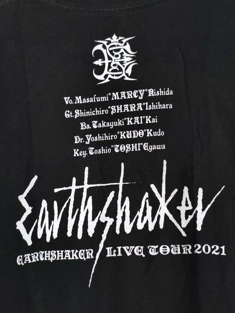 アースシェイカーライヴツアー2021 L Tシャツ&ギターピック&ストラップ付き