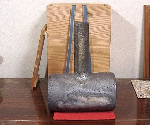 寒六窯　平野敏三 作　花入　無傷　共箱　保証。