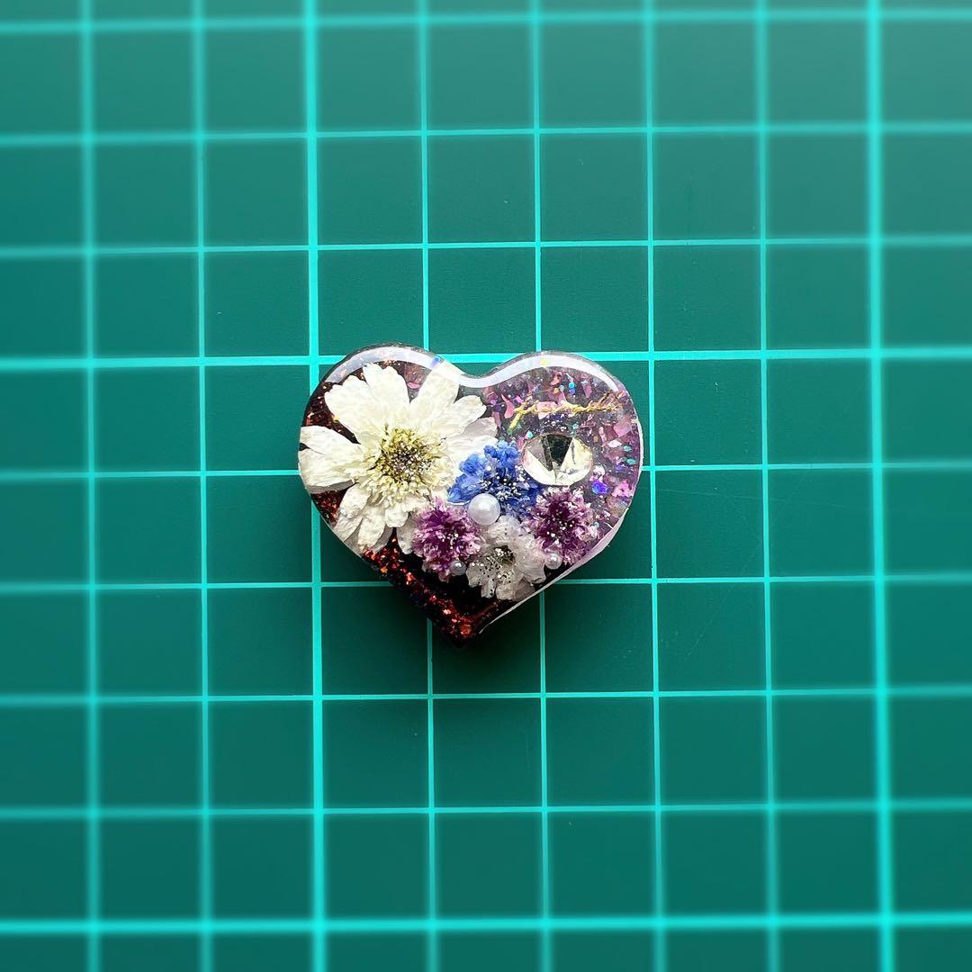 レジン ヘアゴム ドライフラワー No.913