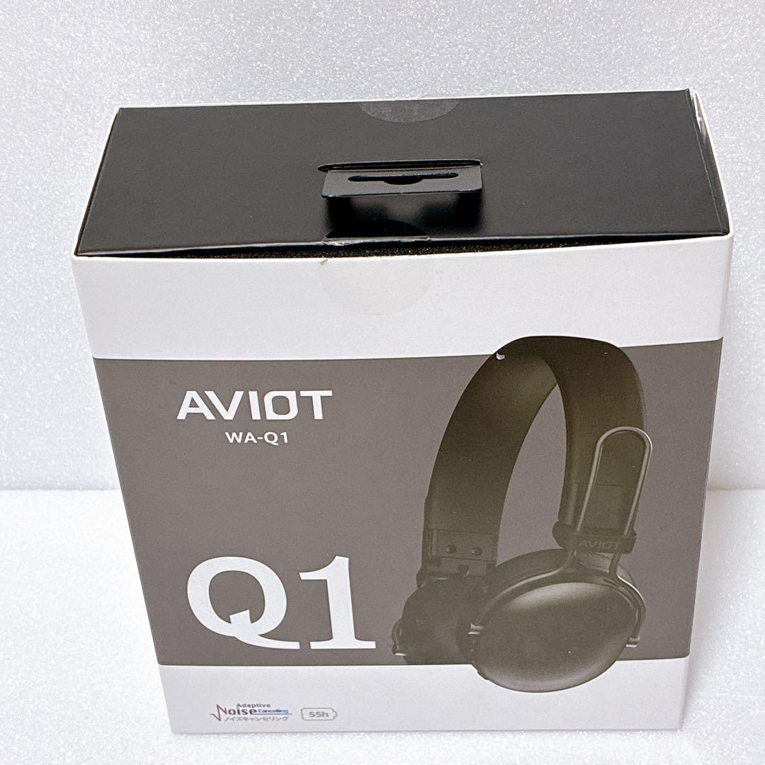 AVIOT WA-Q1 ワイヤレスヘッドホン ブラック