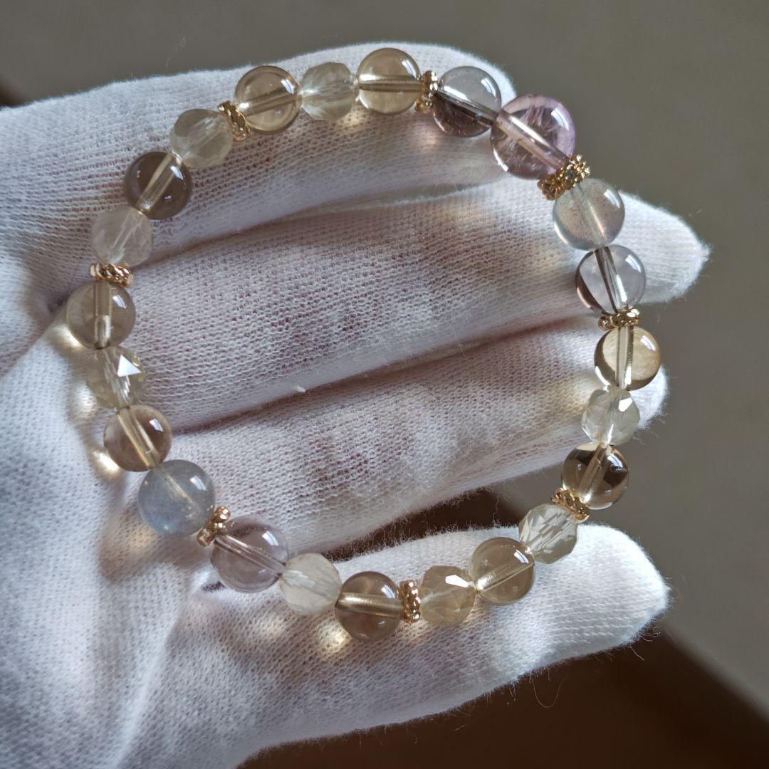 アメトリン、バイカラースモーキー、オーソクレース、ラブラドライト