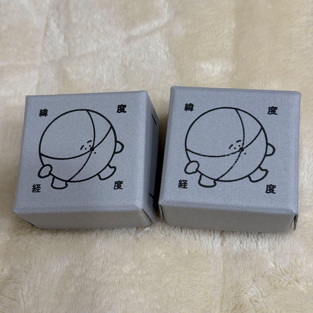 片岡メリヤス オブジェ 2個セット 緯度経度