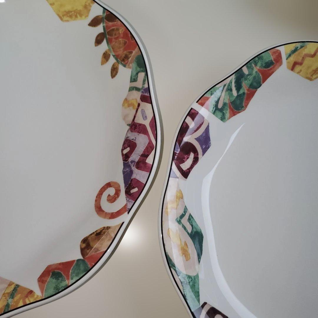 多色八角形皿 11 枚セット