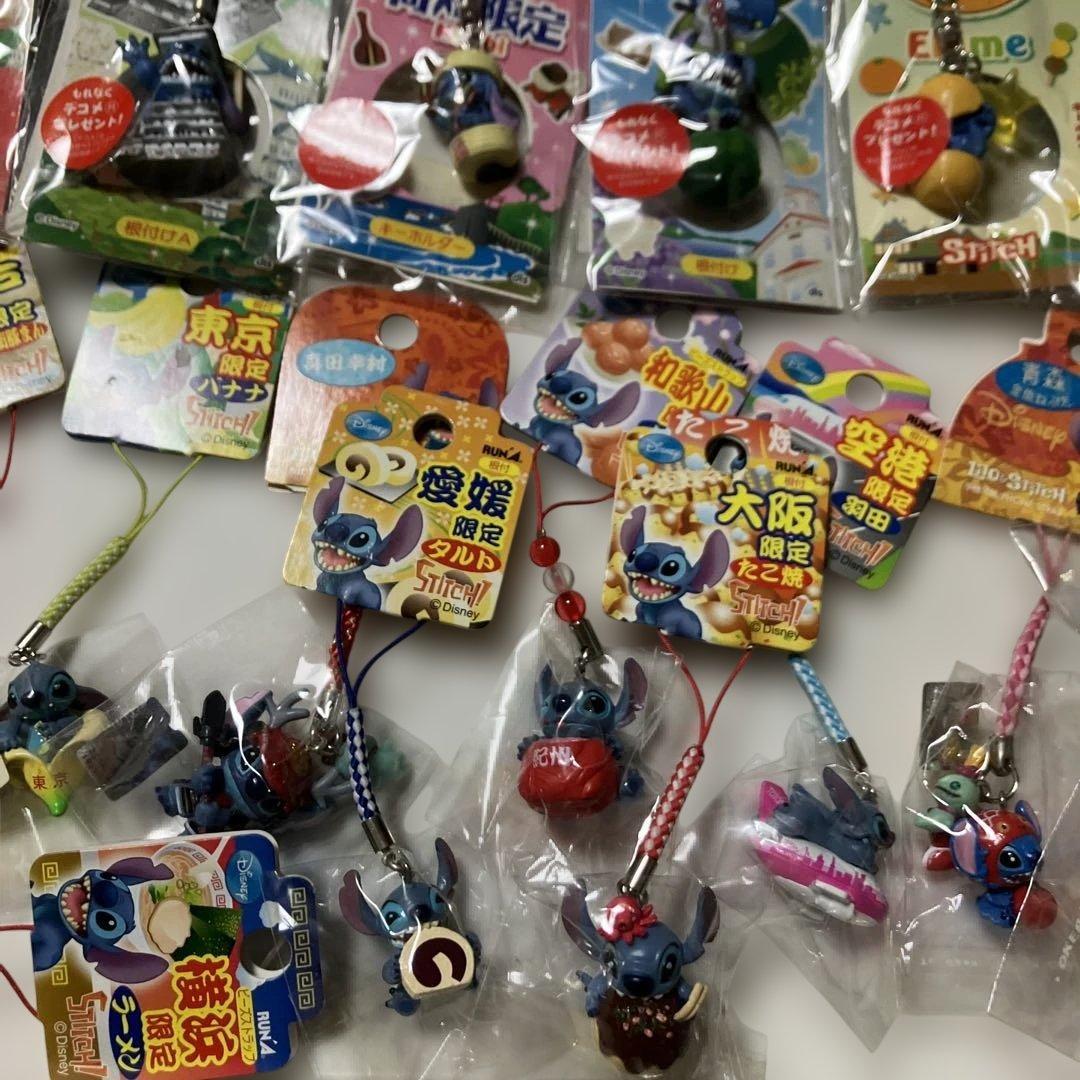 スティッチ　ご当地ストラップ他22個まとめ売り　レア　羽田空港　金魚ねぶた