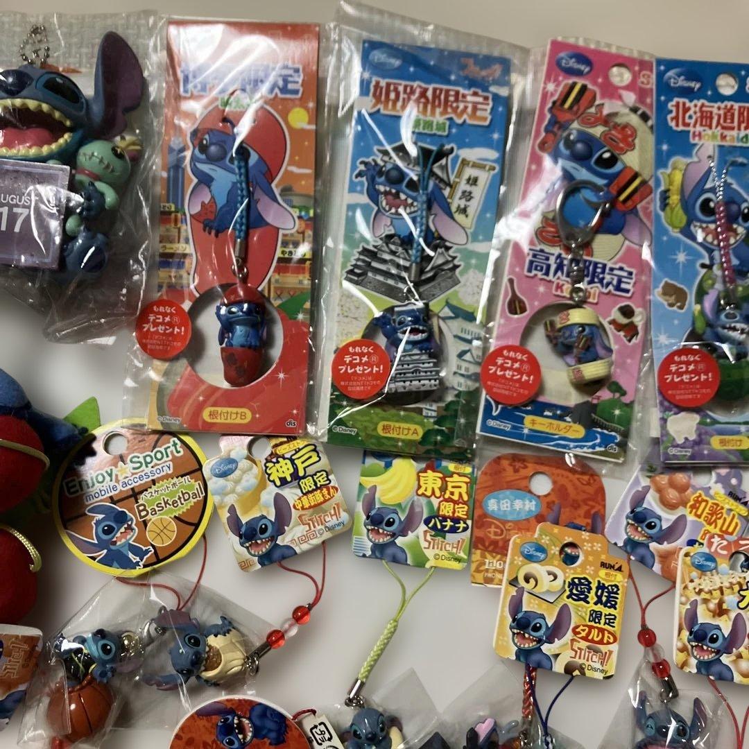 スティッチ　ご当地ストラップ他22個まとめ売り　レア　羽田空港　金魚ねぶた