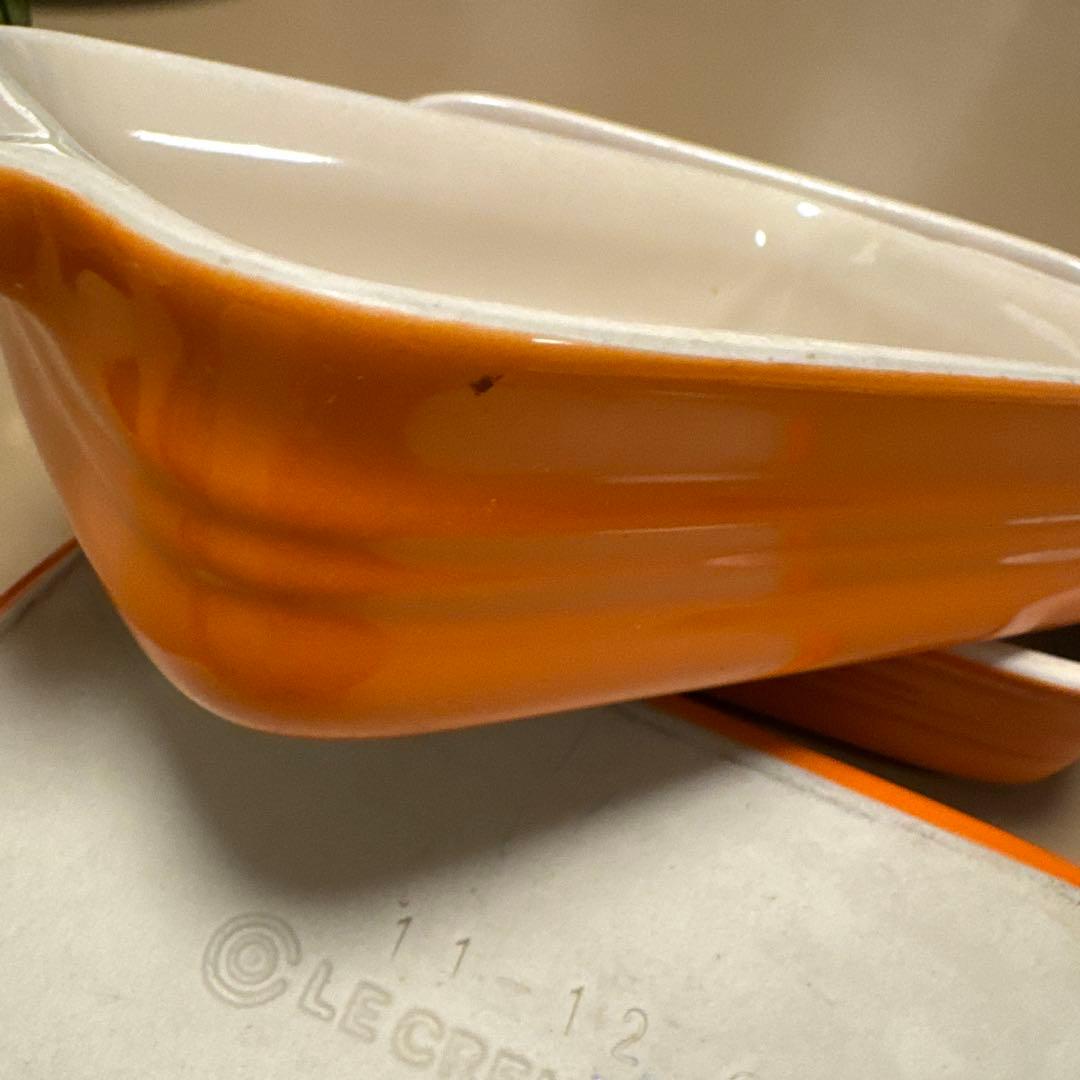 LE CREUSET オレンジ 耐熱皿 3個セット