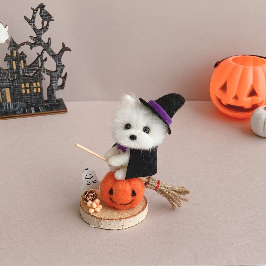 専用ページ　秋作品ウエスティ　羊毛フェルト