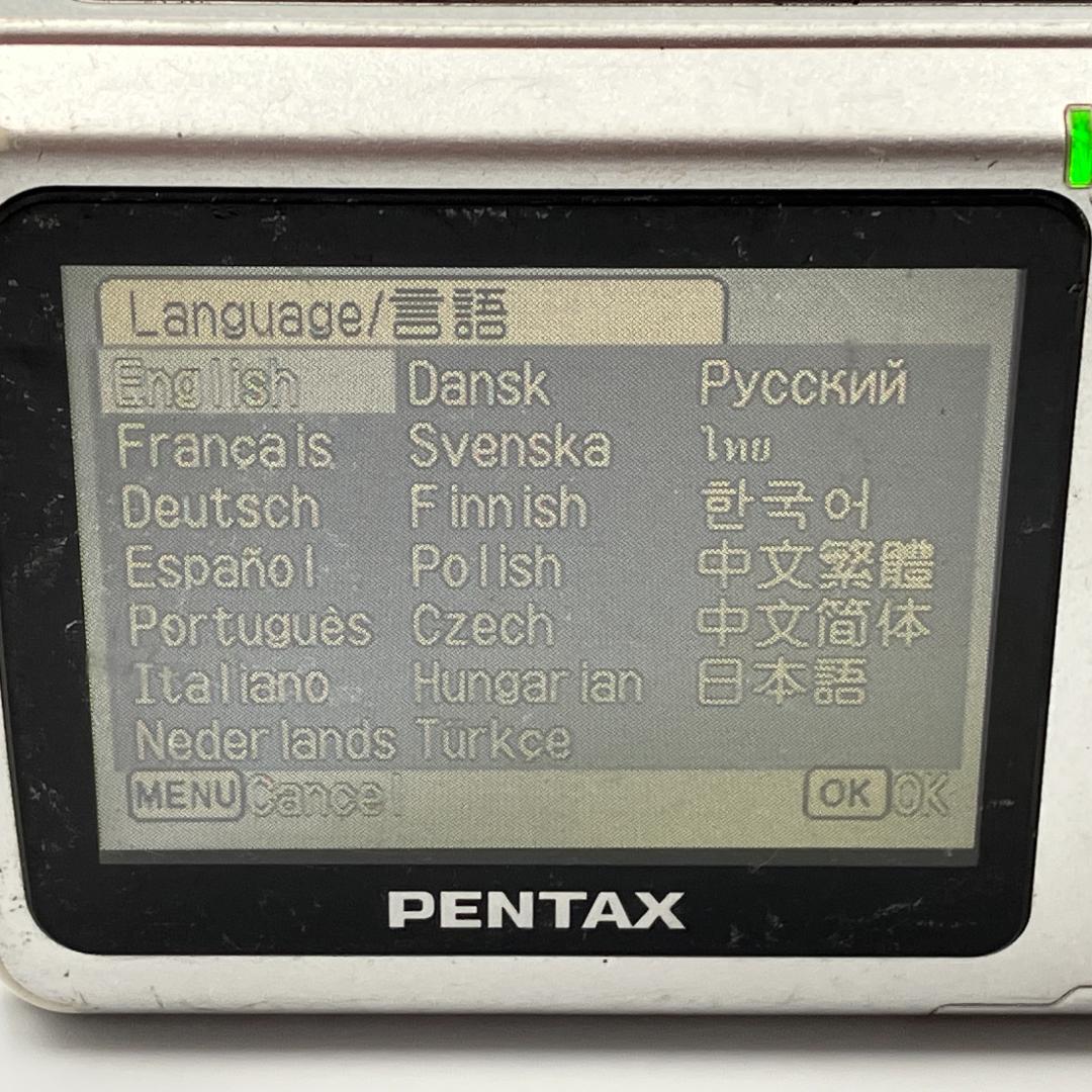 ⭐️PENTAX Optio E40 シルバー⭐️単三電池モデル