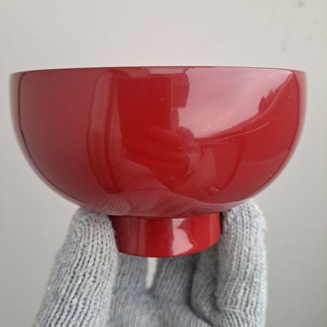 【秋田県　川連漆器　夫婦椀】天然木製　布袋型　未使用品